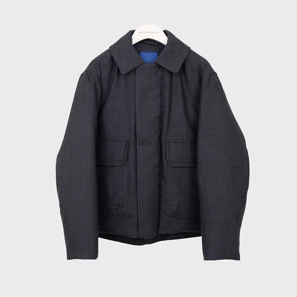 WOOL SHORT DOWN JACKET