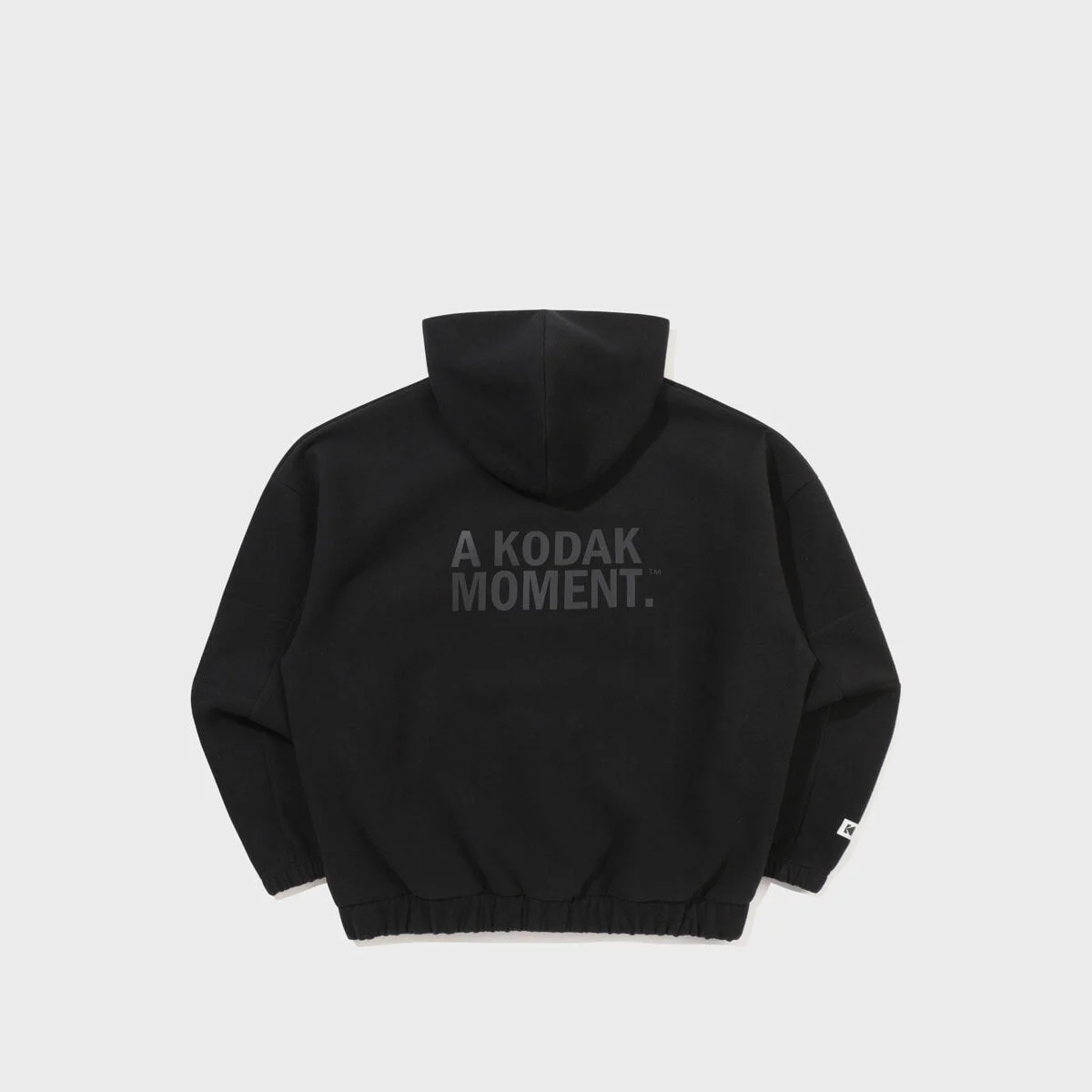 柔和 寬鬆版型 連帽拉鍊外套 CHARCOAL