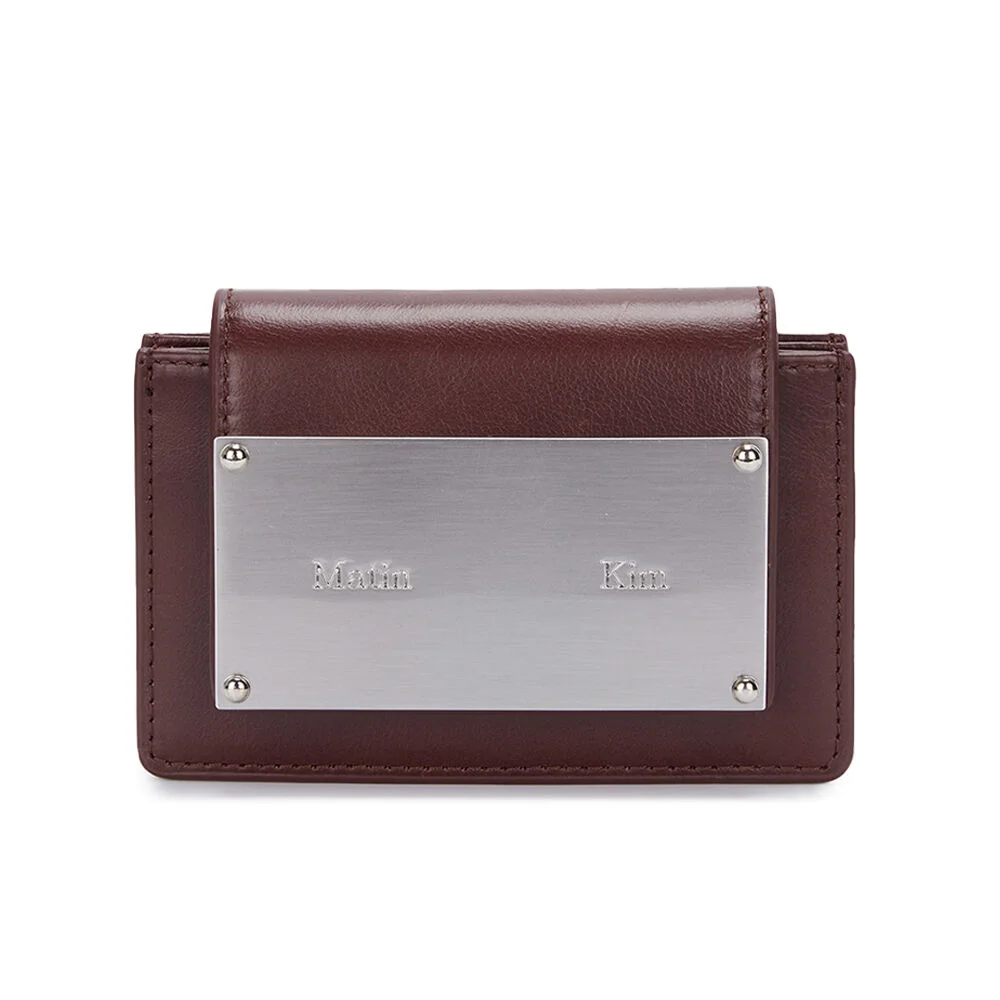 VINTAGE ACCORDION WALLET IN BROWN