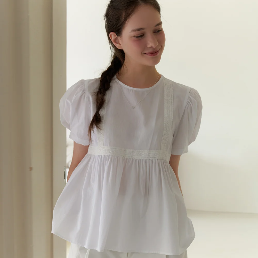 Gardener lace blouse (ivory)