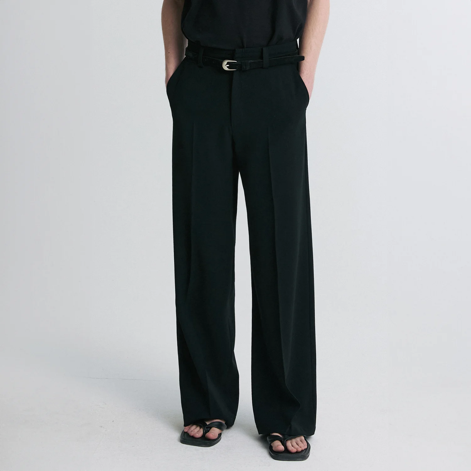 ELASTICATED WAIST TROUSERS
