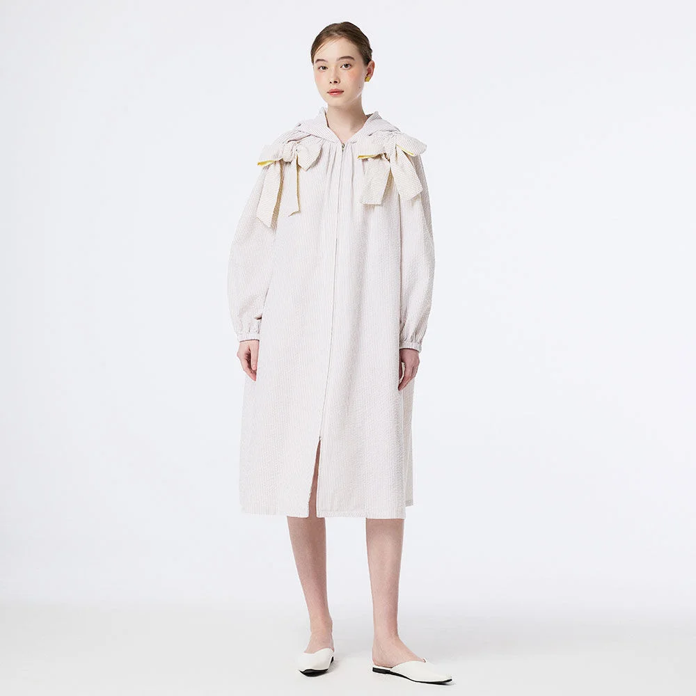 DOUBLE RIBBON LONG JACKET (BEIGE)