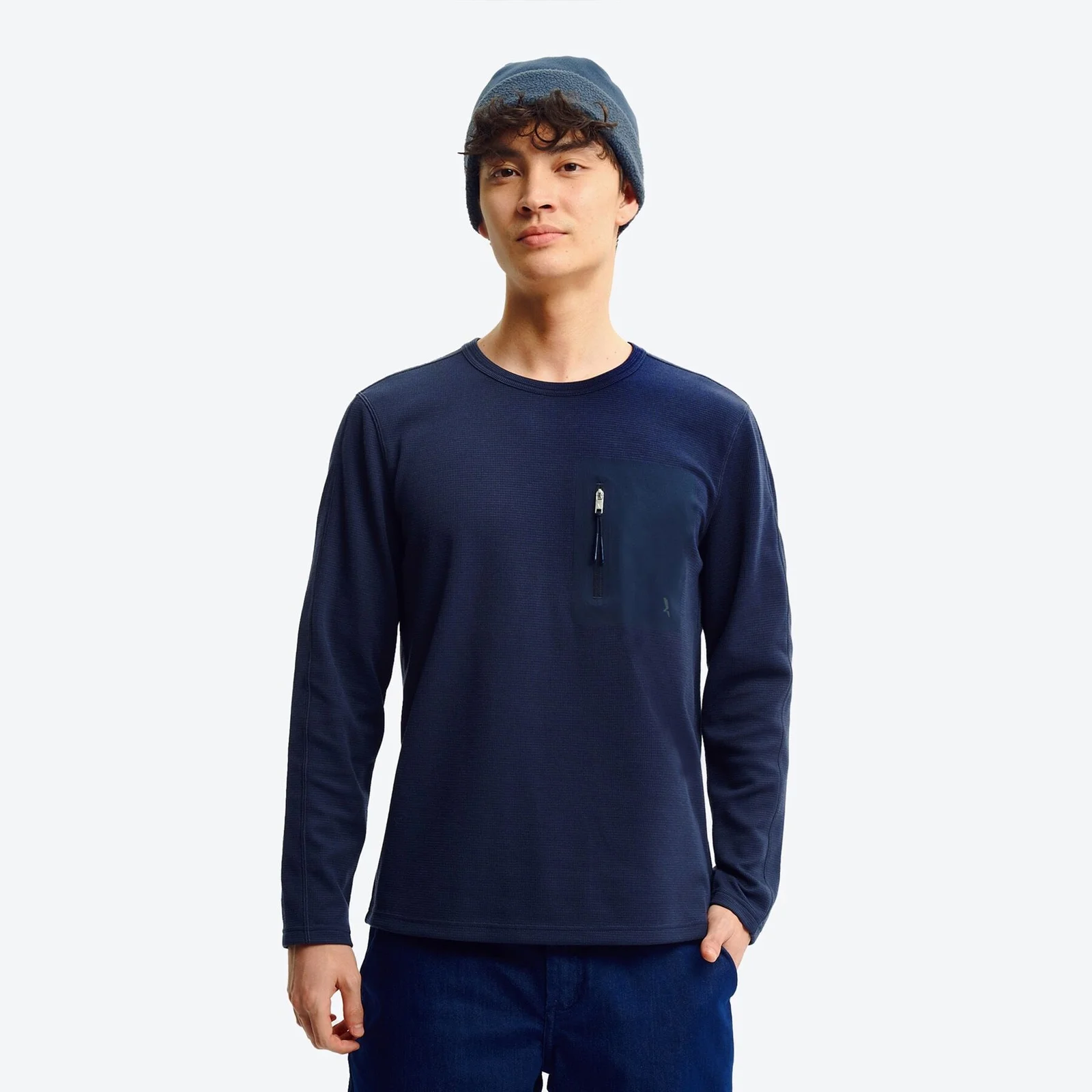 男裝 Polartec 長袖 華夫格 T恤 AAW25MTSH001EMP