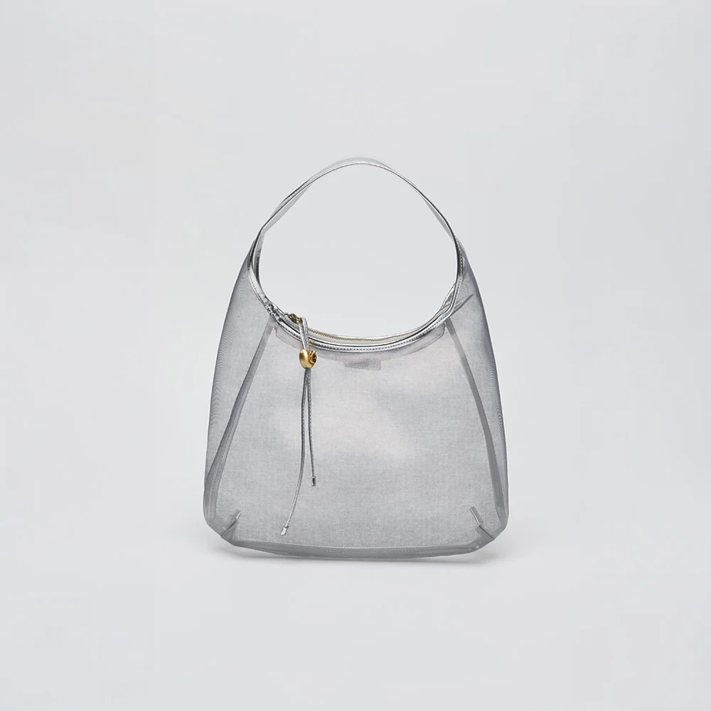 MIni luv basket bag(Mesh silver)