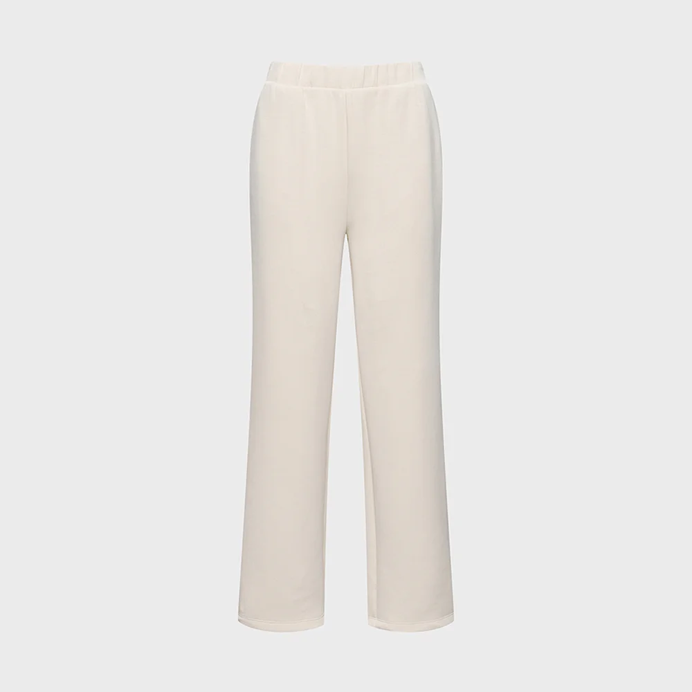Flywork 柔軟 褲子 W_CREAM BEIGE_KWP25344W9