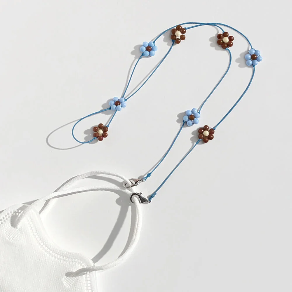 two tone flower mask strap (3colors)