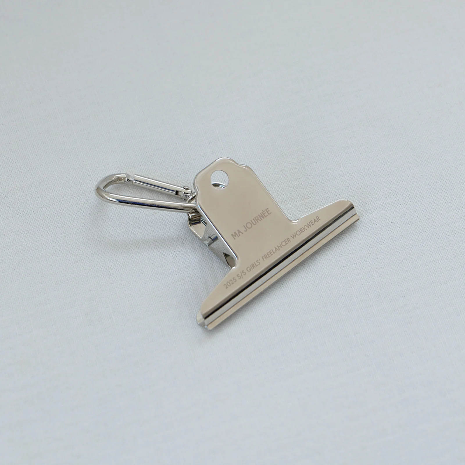 PAPER CLIP KEY RING_SILVER