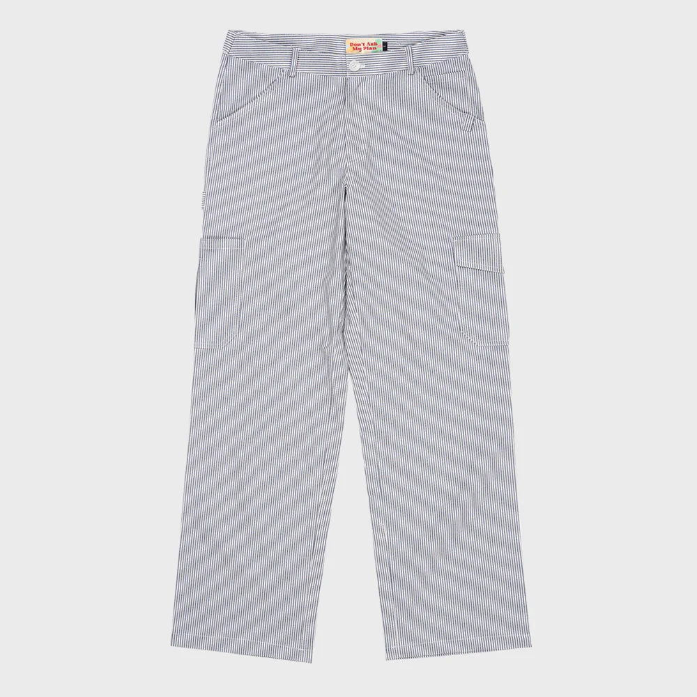 DAMP STRIPE CARGO PANTS_NAVY