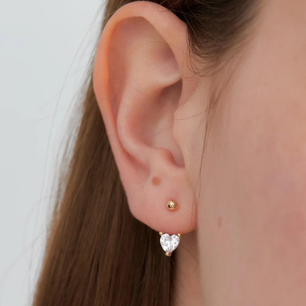 HEART BEAM two way earring JE027