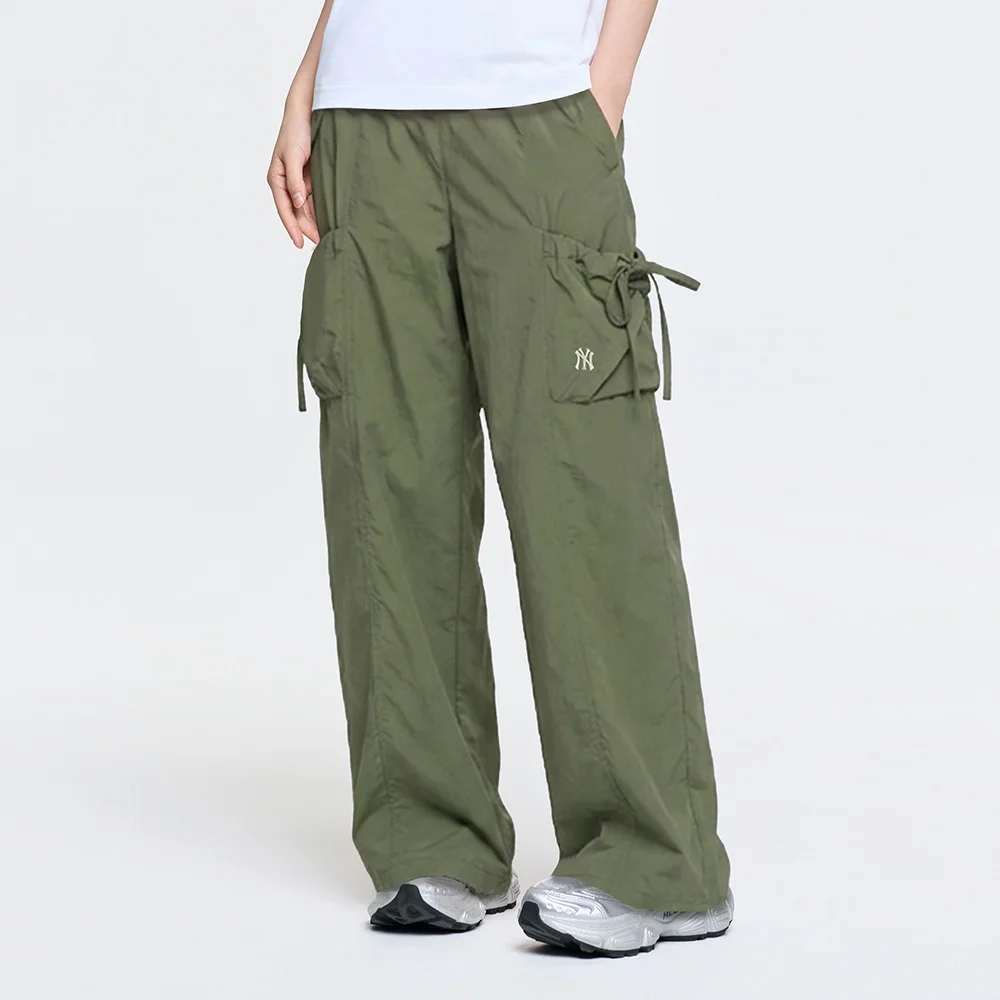 女裝 戶外機能風 超輕量 蝴蝶結 工裝 微寬版 褲子 NY (Ptn.Khaki)