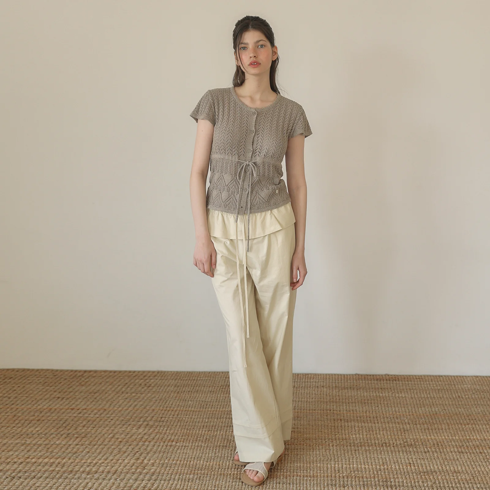 COTTON FRILL PANTS
