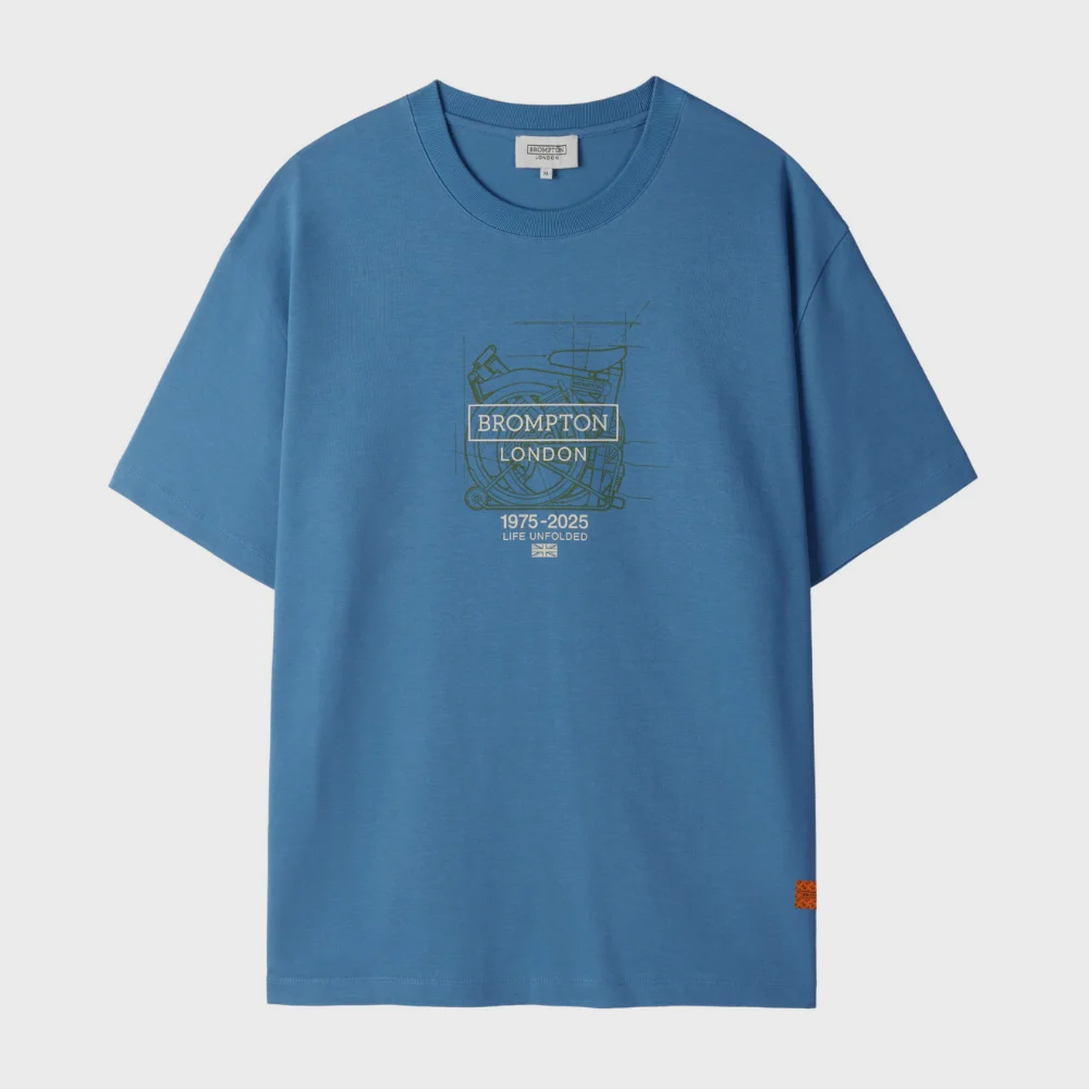 1975 HALF SLEEVE T-SHIRT - BLUE (P253UTS501)
