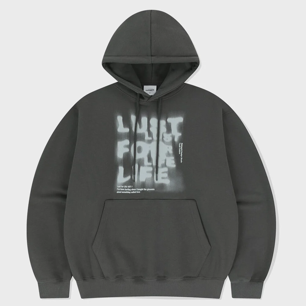 LUST HOODIE CHARCOAL(MG2FSMM411A)