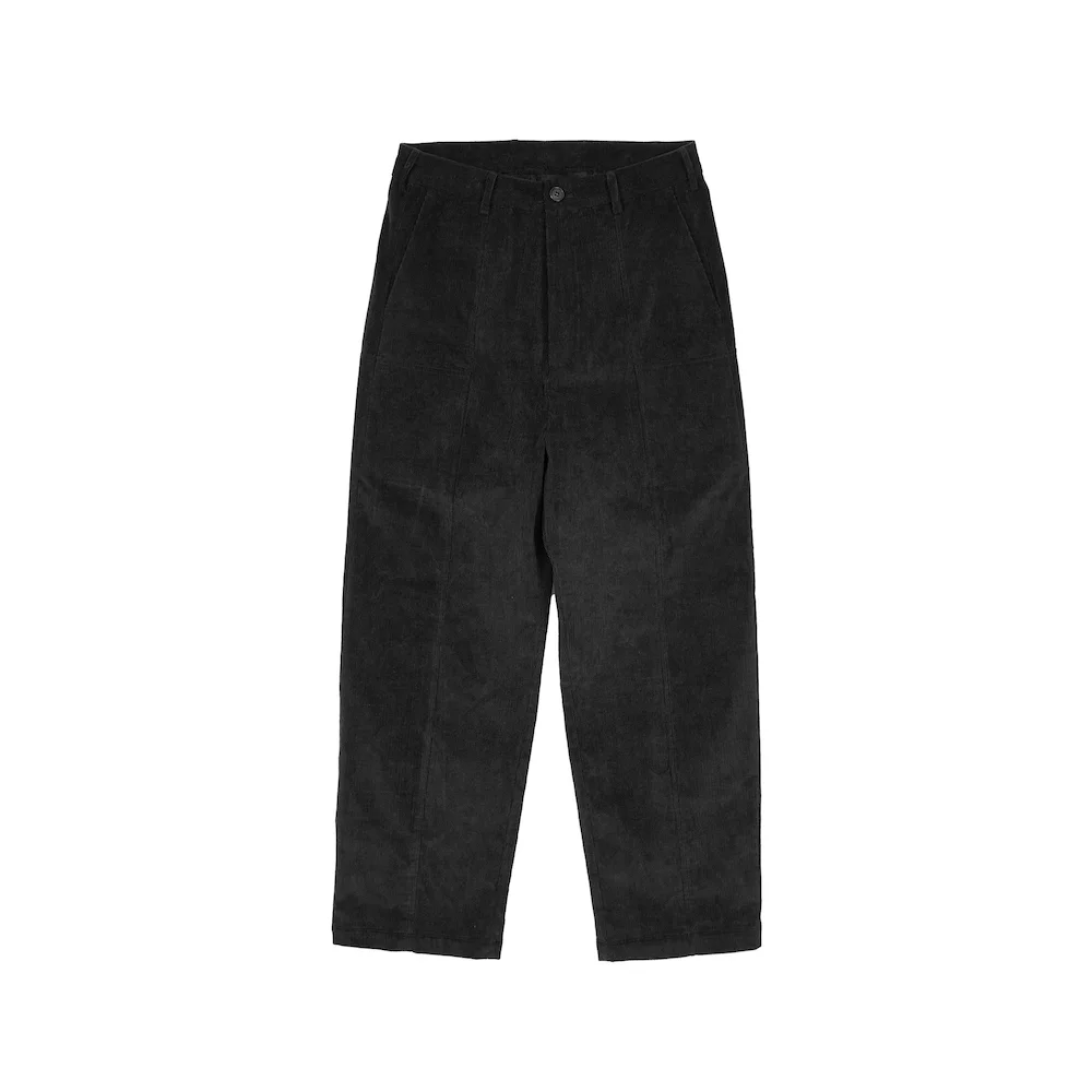 CORDUROY SLIDE PANTS BLACK
