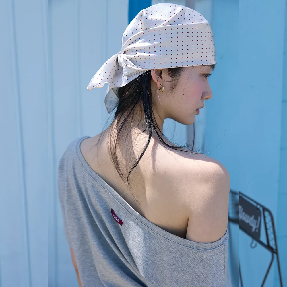 Off Shoulder Modal Tee Melange grey