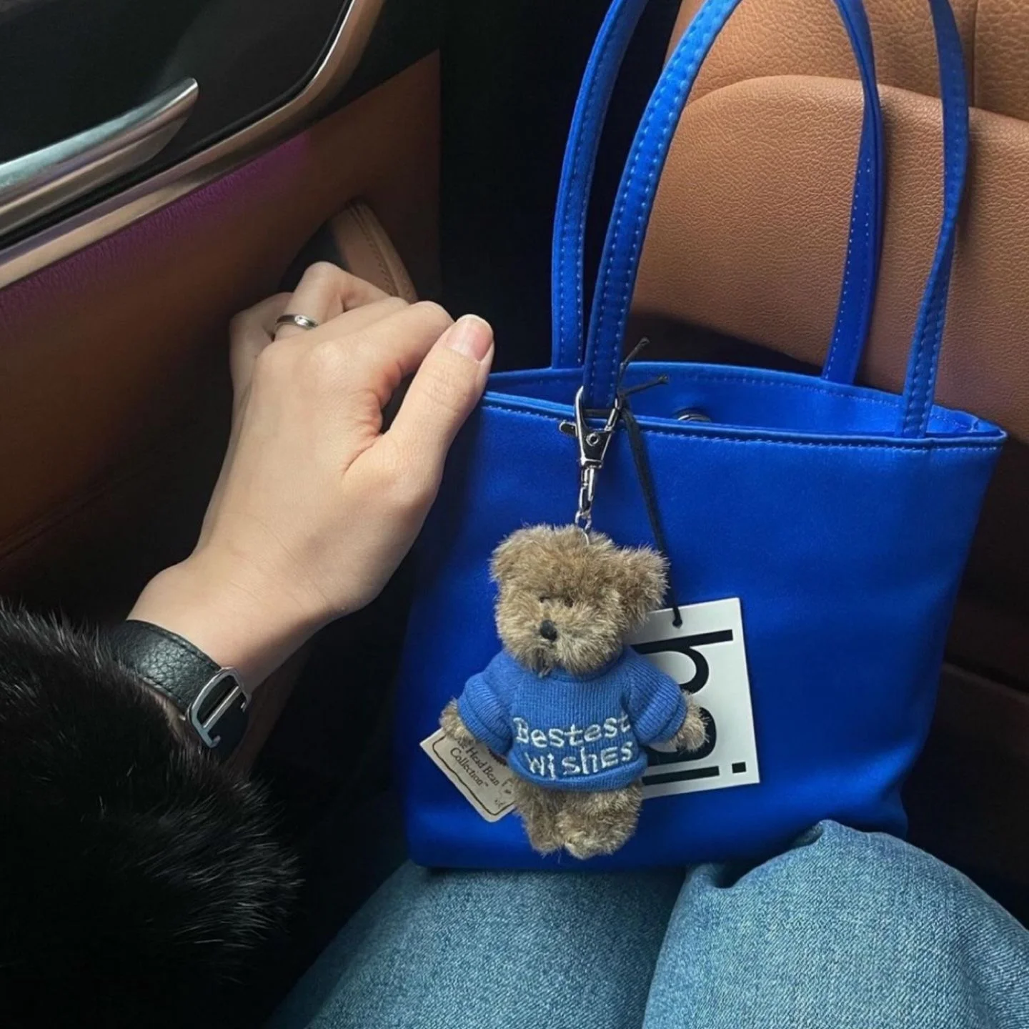 Boys Bear Jjokomi Message 熊 玩偶 鑰匙扣 bear keyring