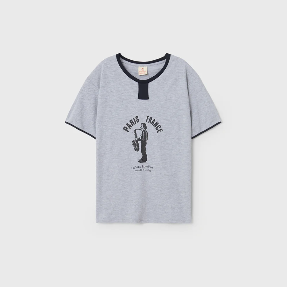 CITY SOUVENIR TEE PARIS (CHARCOAL)