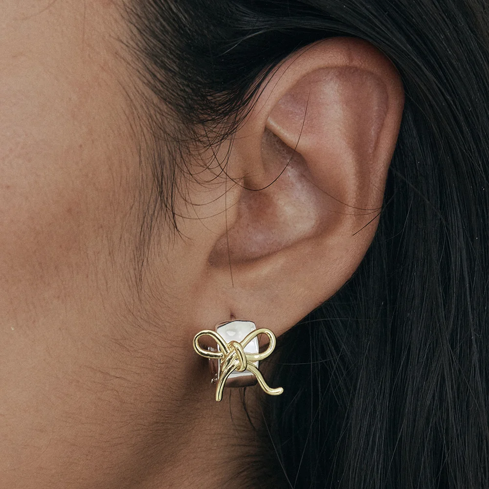 Elle Bow Ribbon Earrings