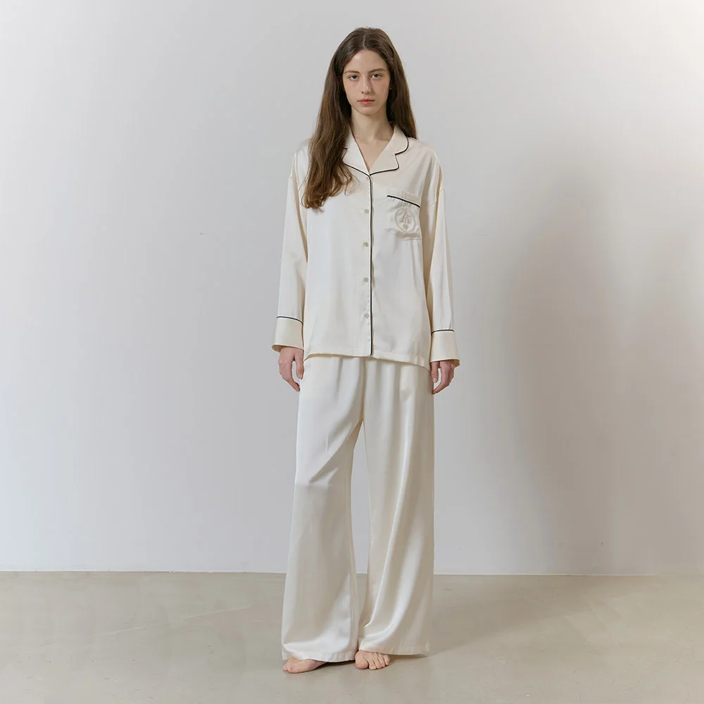 CLASSIC ROUND PAJAMA SET_royal ivory