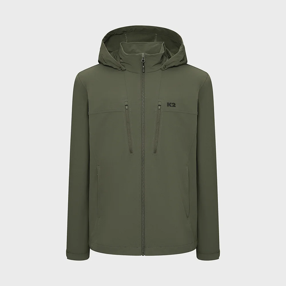 BOOST_登山 彈力 外套_Greyish Khaki_KMU25193K5