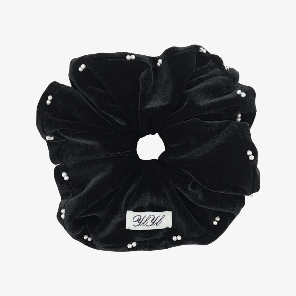 Tin tin scrunchie, BLACK