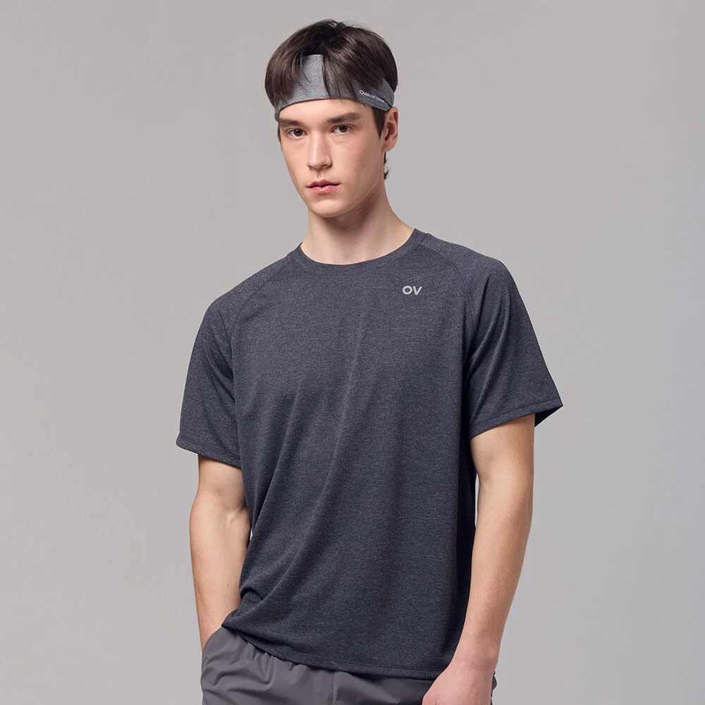Technol-OV AIR FLEX TEE (HEATHER BLACK)