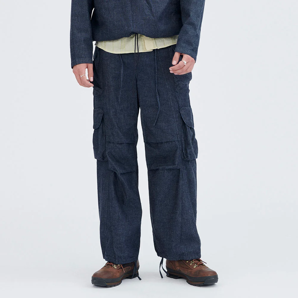 (M) STONE BOX CARGO PANTS (ESTATE BLUE)