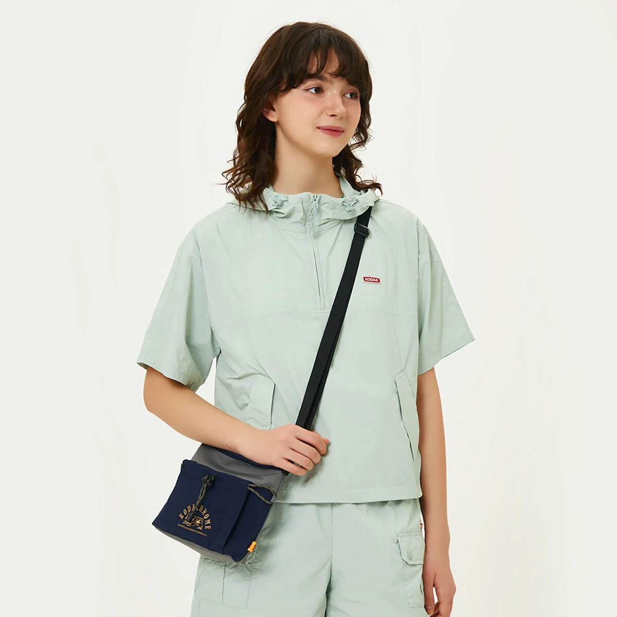 防撕裂布 迷你 斜揹袋 KHAKI