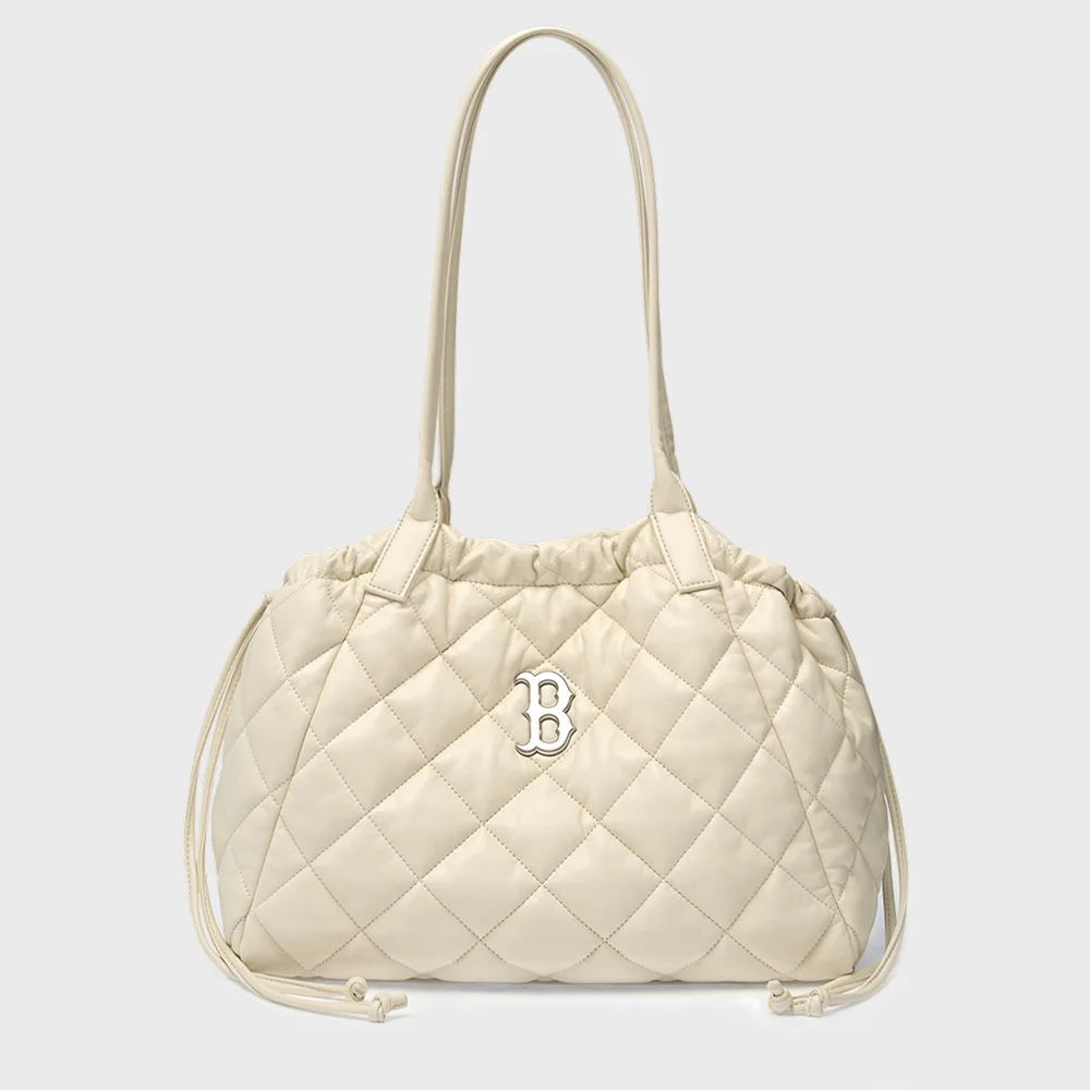 基本款 絎縫 PU 托特袋 BOS (Cream)
