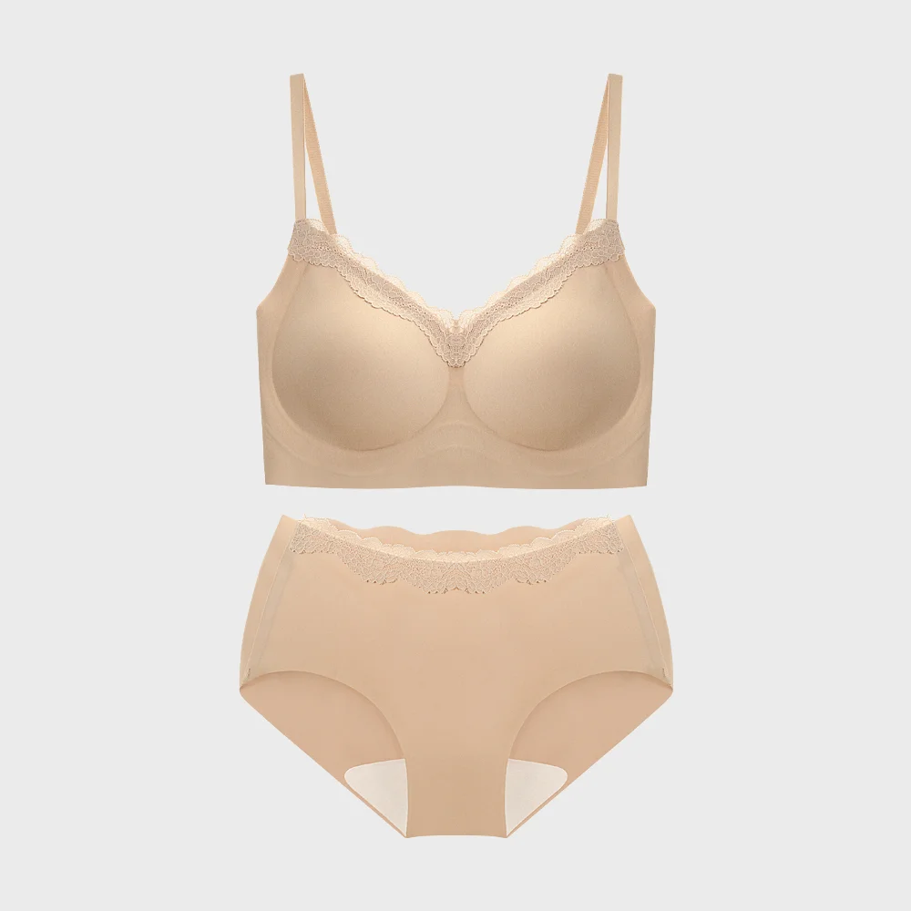 高貴 無縫 Bralette 內褲套裝