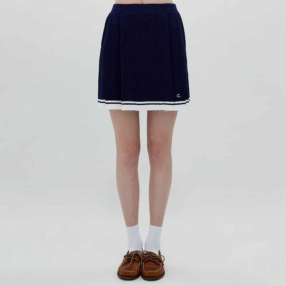 Knit Skirt (Navy)