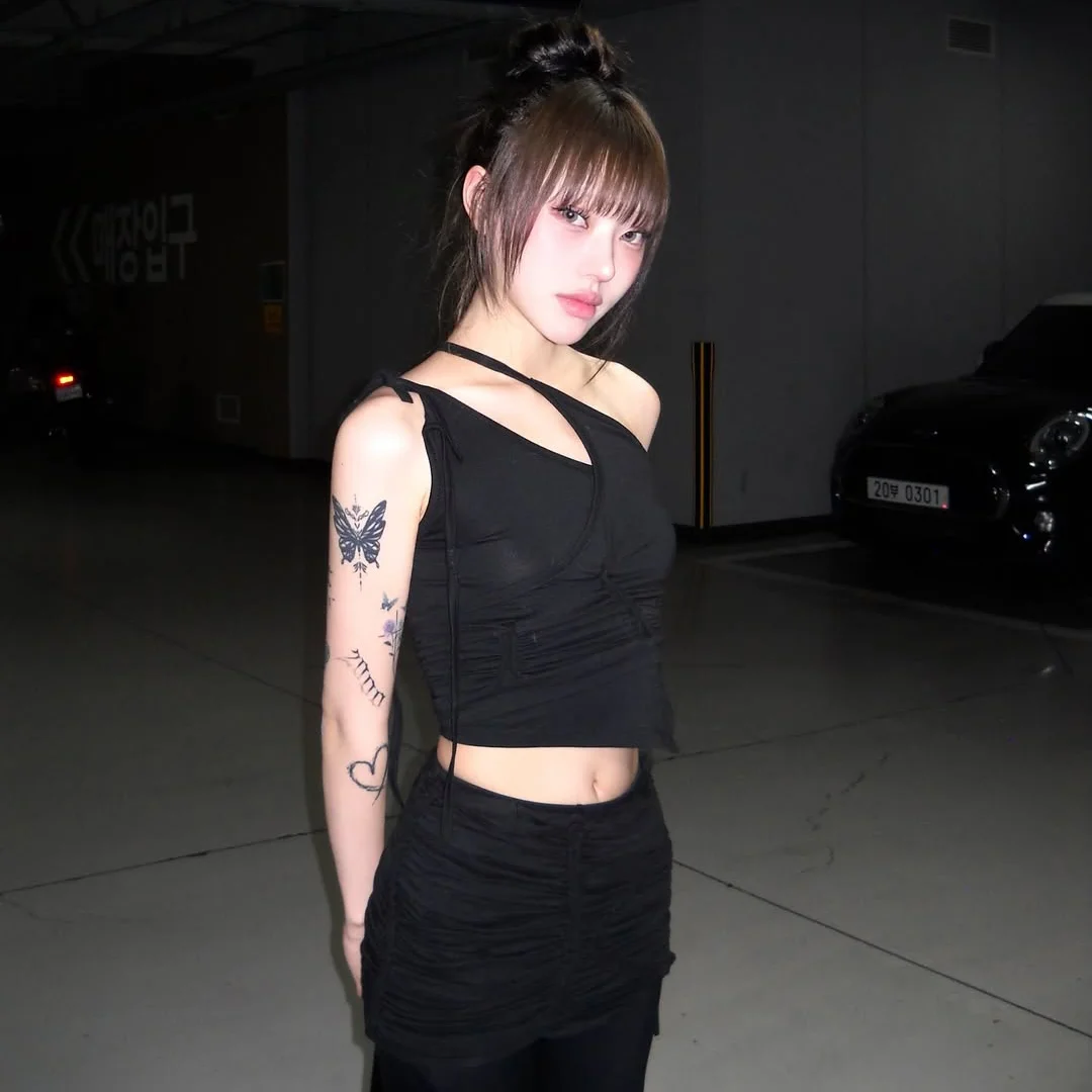 Handmade Twisted Layered Top (FL-118_Black)