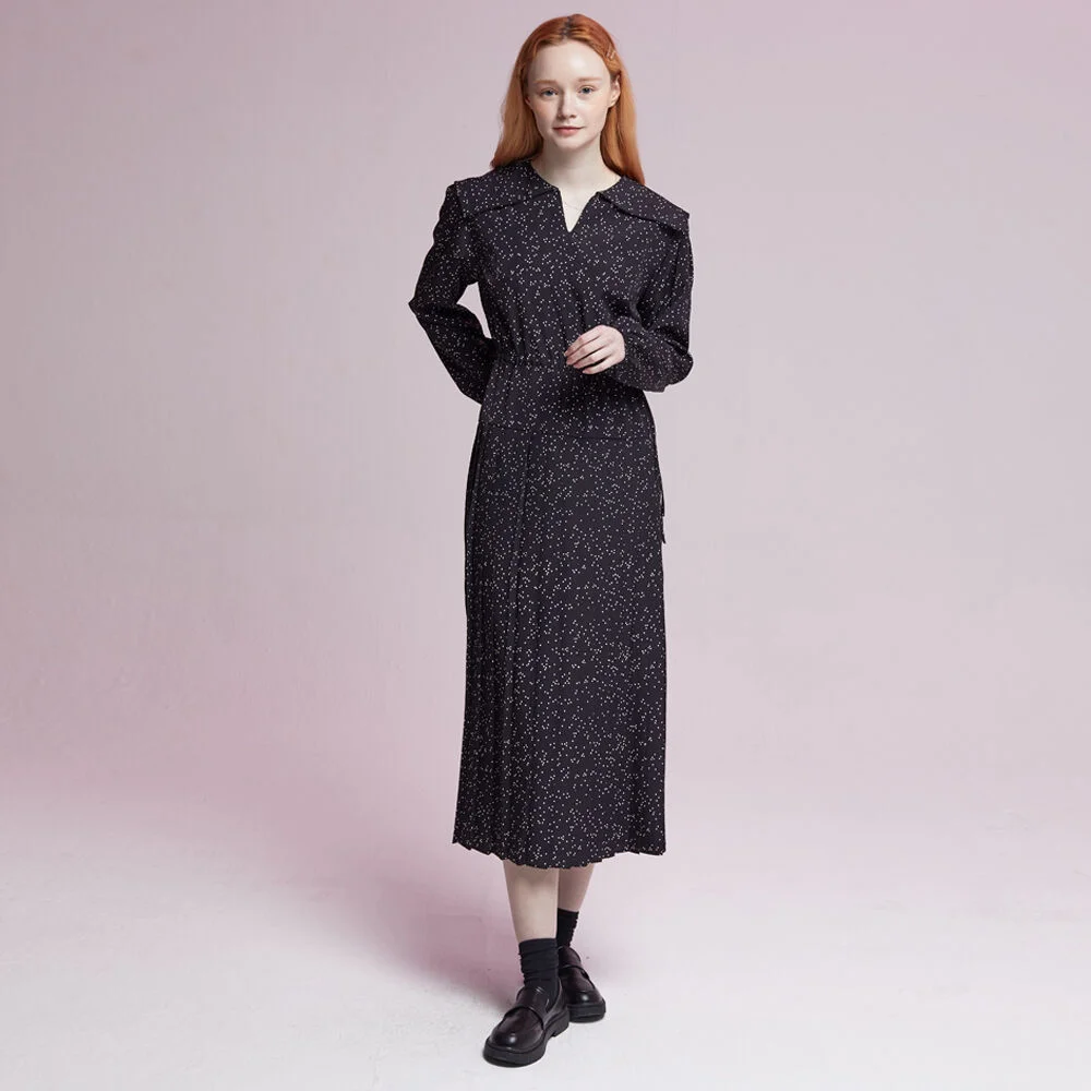Pleats Sera One-Piece Black