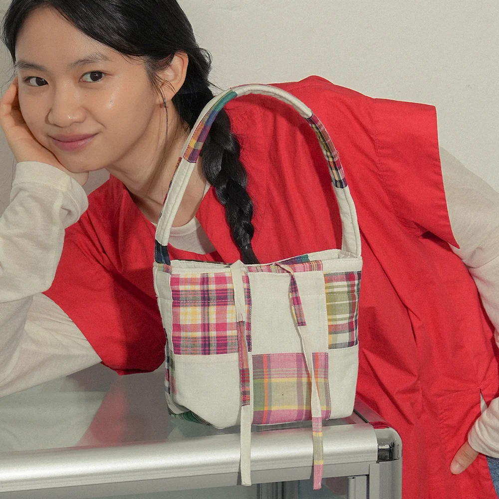 Sunday patch tote bag_white