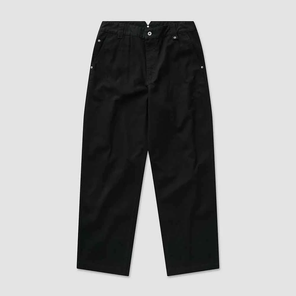 Cotton Chinol Washed Pants 6(Black)