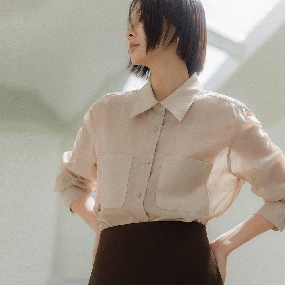 Radiante Sis 雪紡衫(米色)