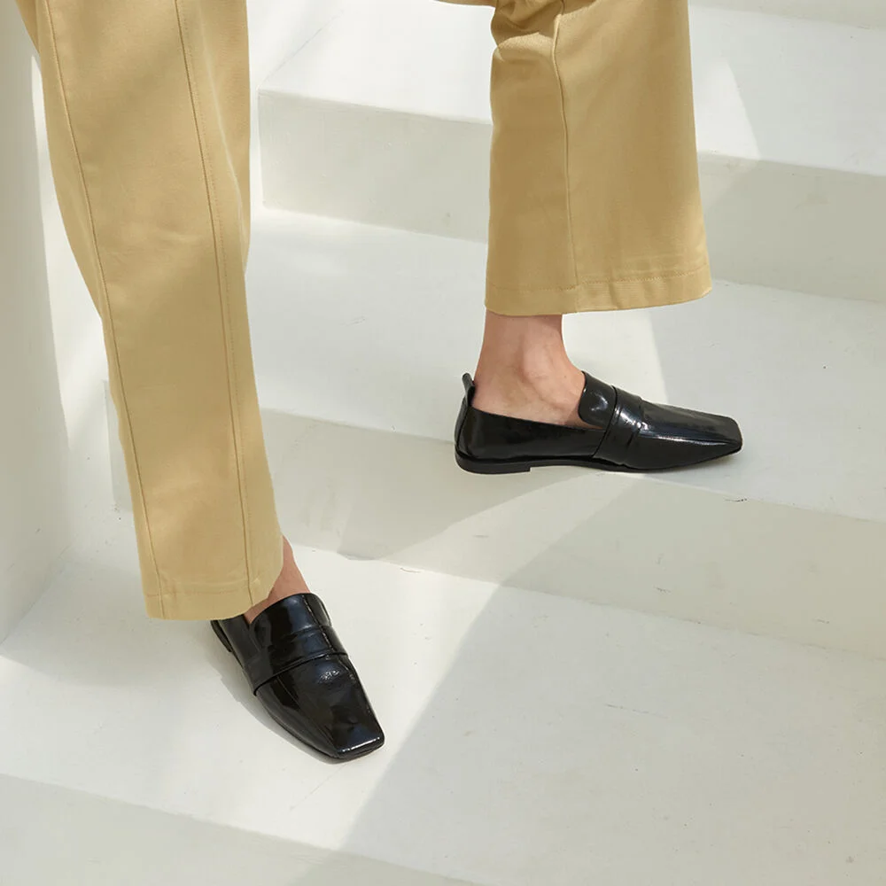 Louis Loafers Leather Black