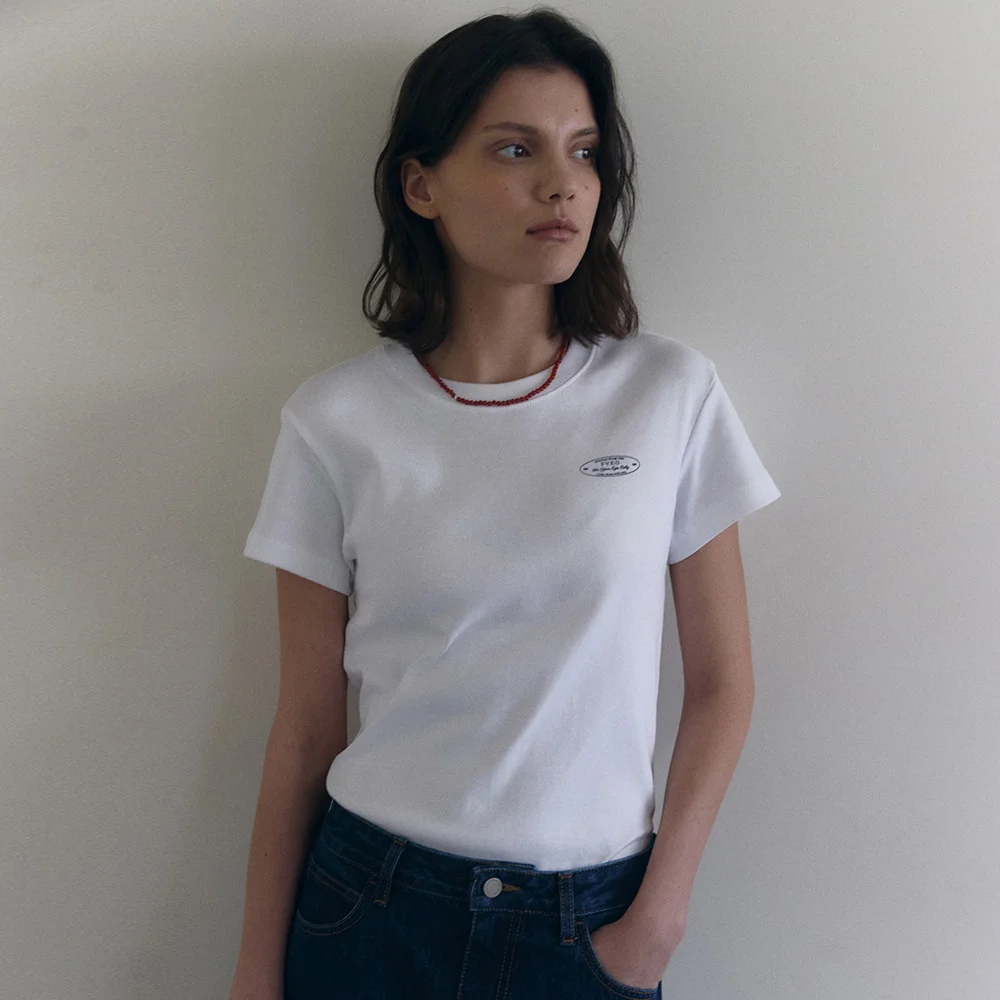 Classic Logo Cotton T-shirt (White)