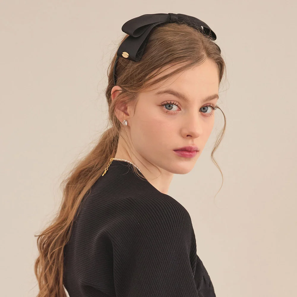 Lautre Ribbon Hair Band Black