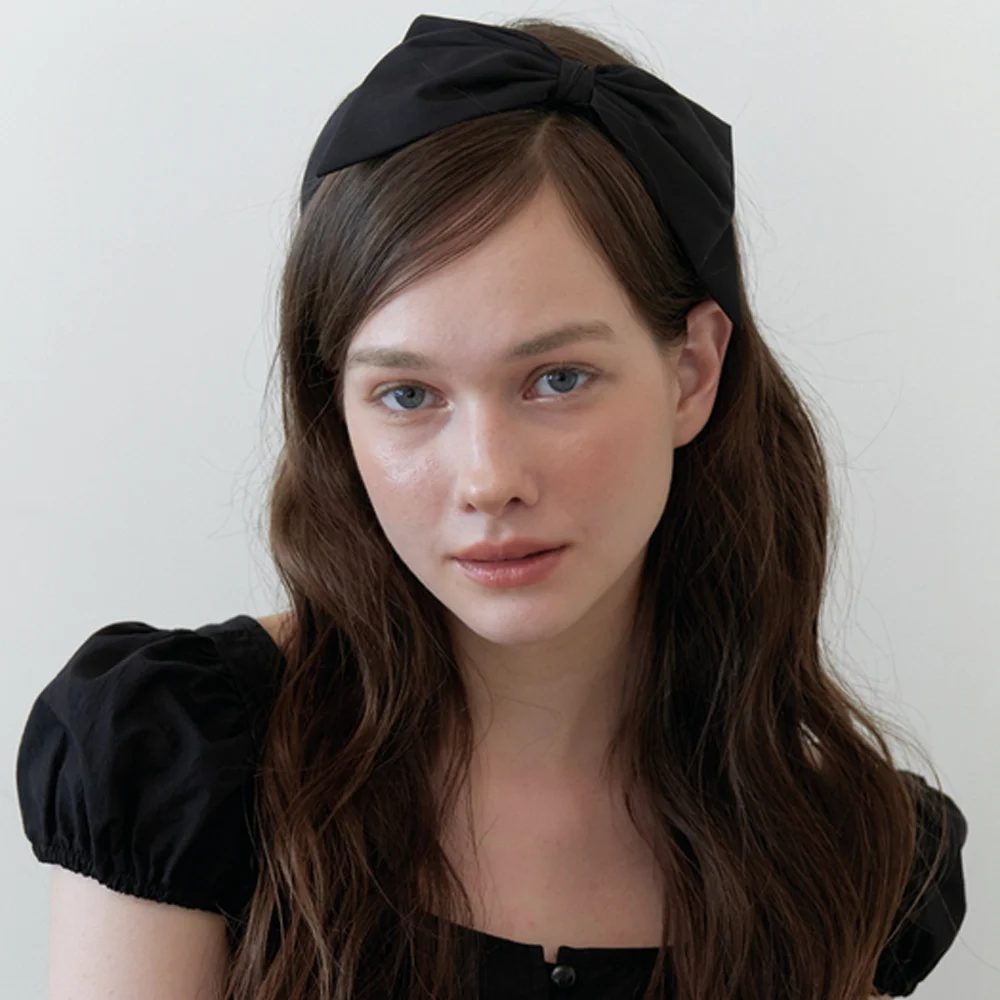 sophie black ribbon headband