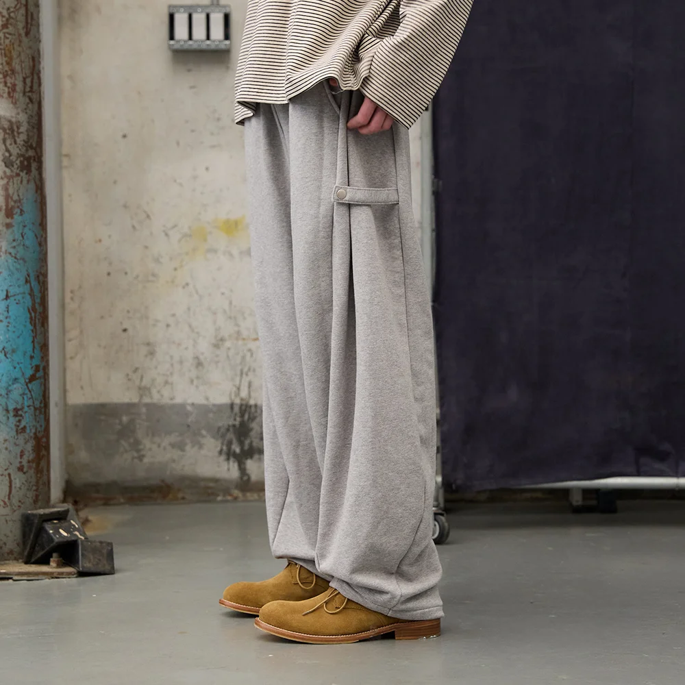 M1068 SNAP BALLOON TRAINING PANTS_MELANGE