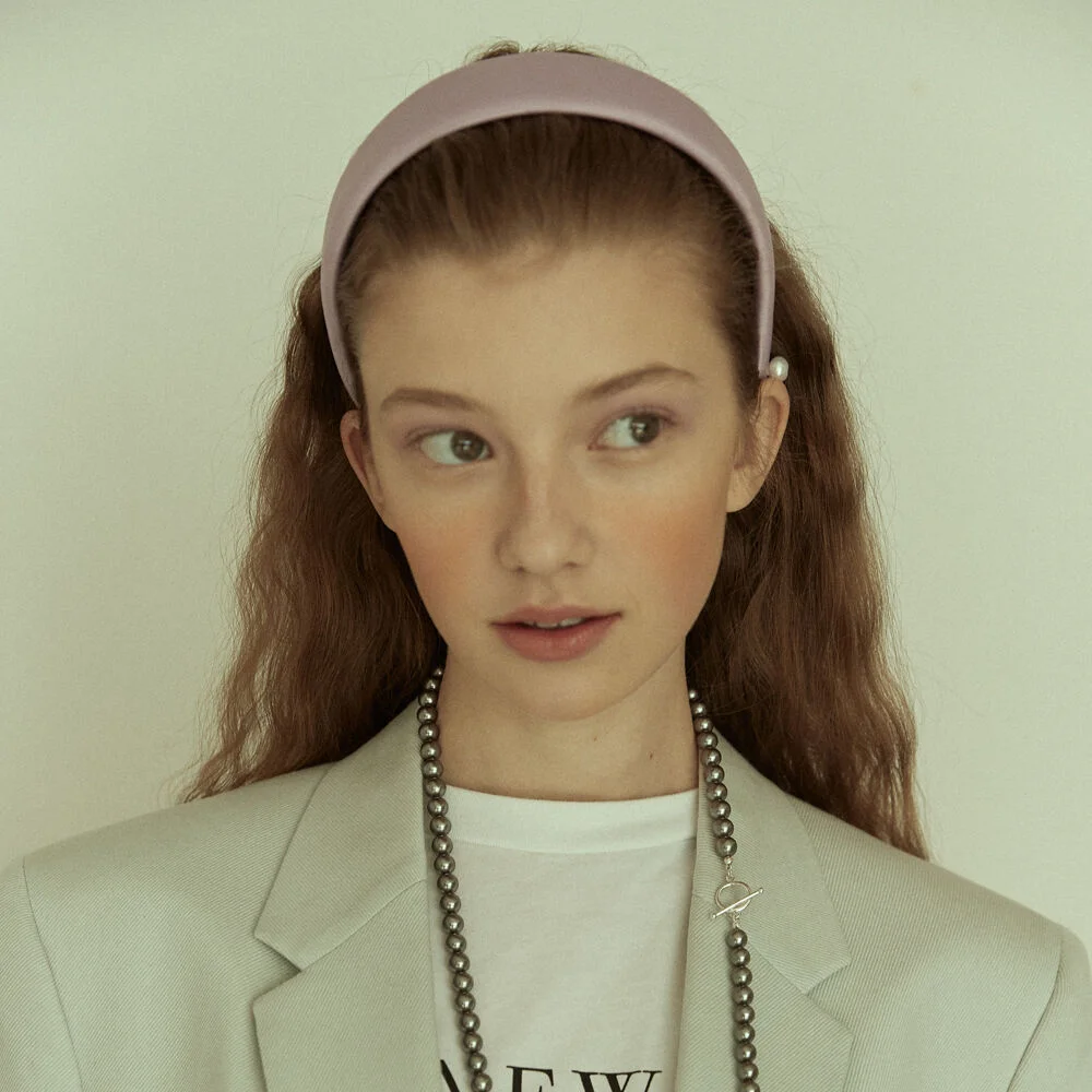 Light Purple Satin Headband