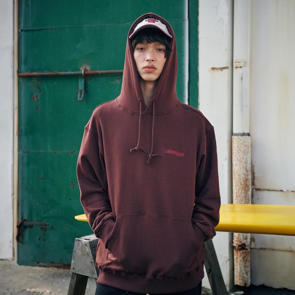 Ziii Print Hoodie Brown