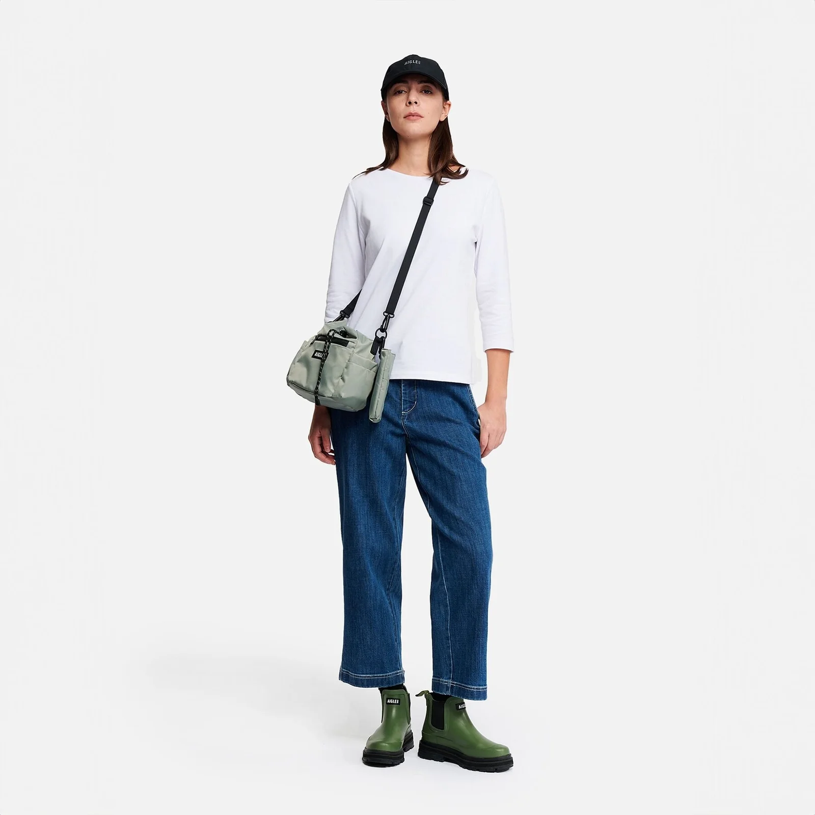 對比 縫線 口袋 牛仔 彈力 褲子 AAS26WBOT021MIDE