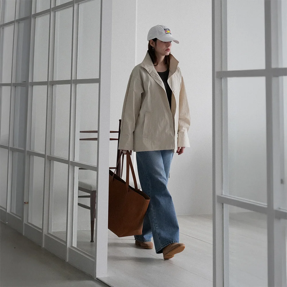 Lina short Trench Coat (Beige)