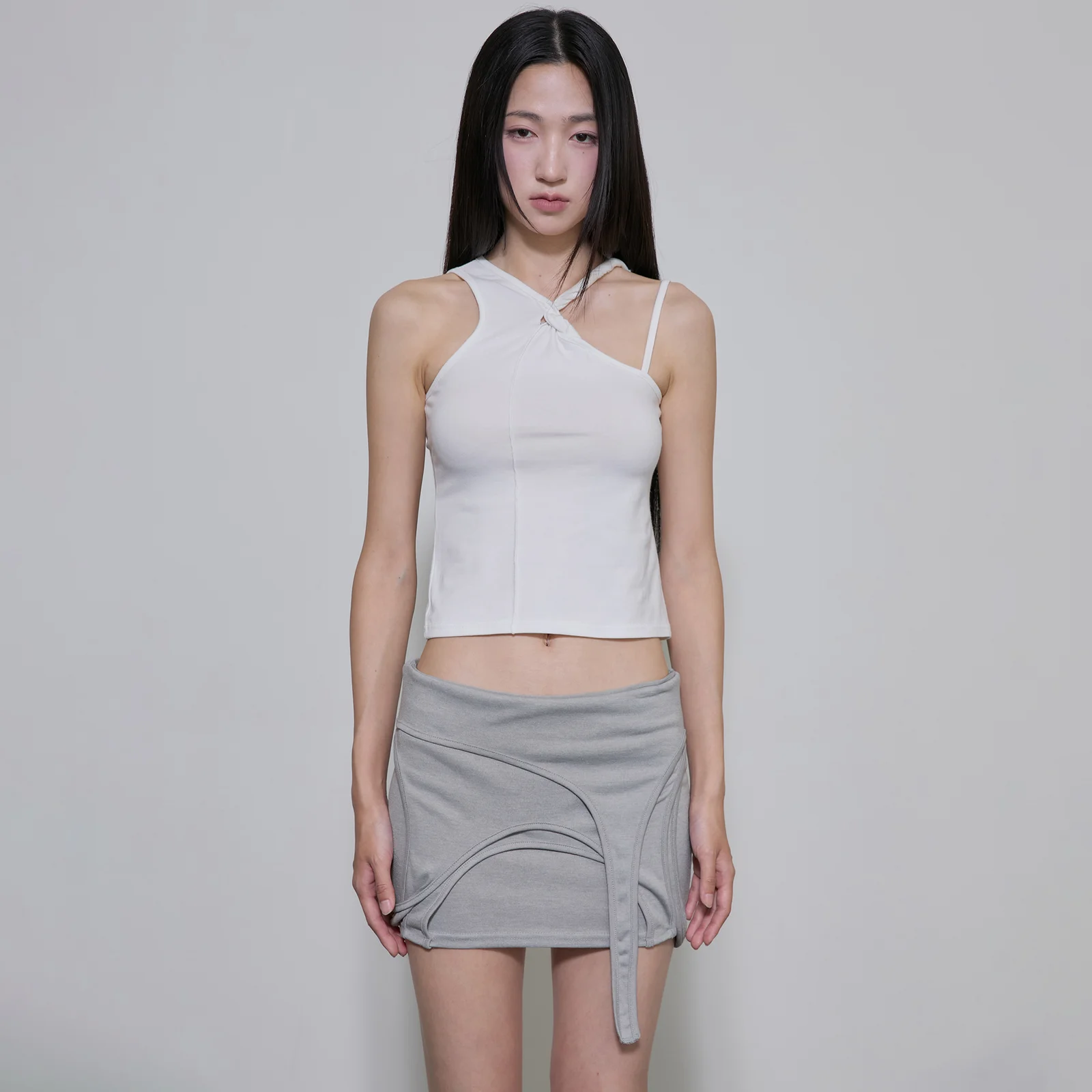 4-Layered Skirt (FL-268_Gray)