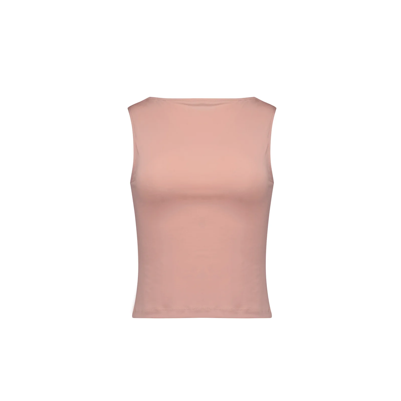 BOAT NECK SLEEVELESS (SALMON PINK)