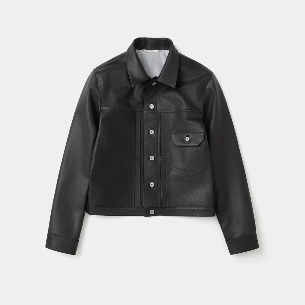 LEATHER TRUCKER JACKET