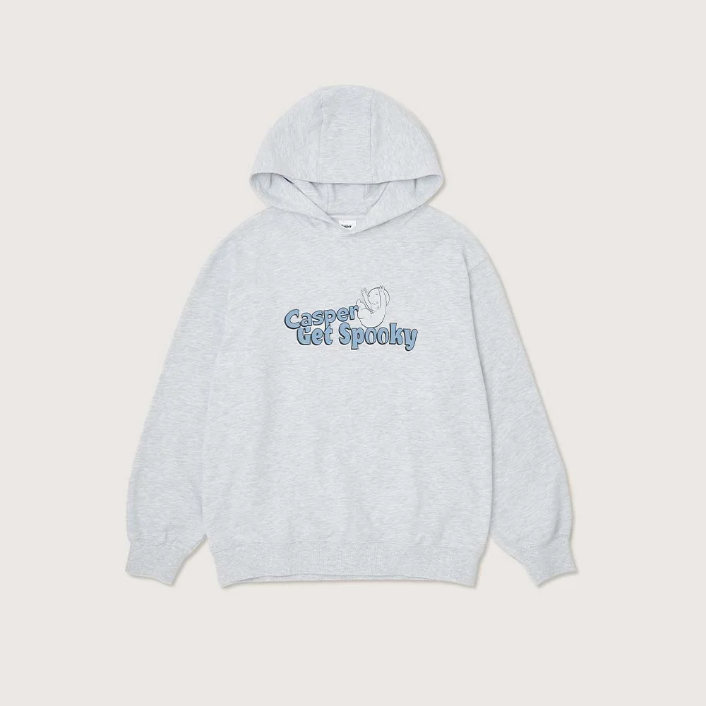 CASPER X PLAC Spooky Casper 連帽衫 T恤 淺 灰色