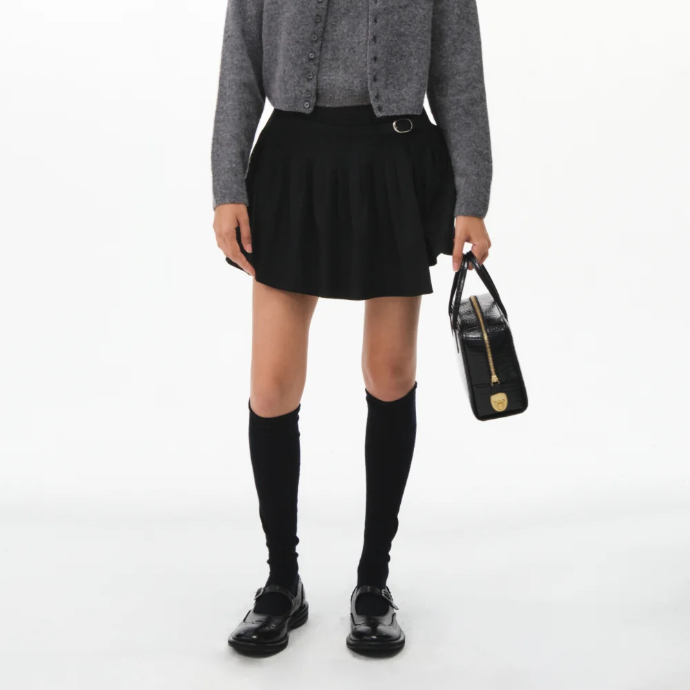 ROSITA PLEATS SKIRT (BLACK)